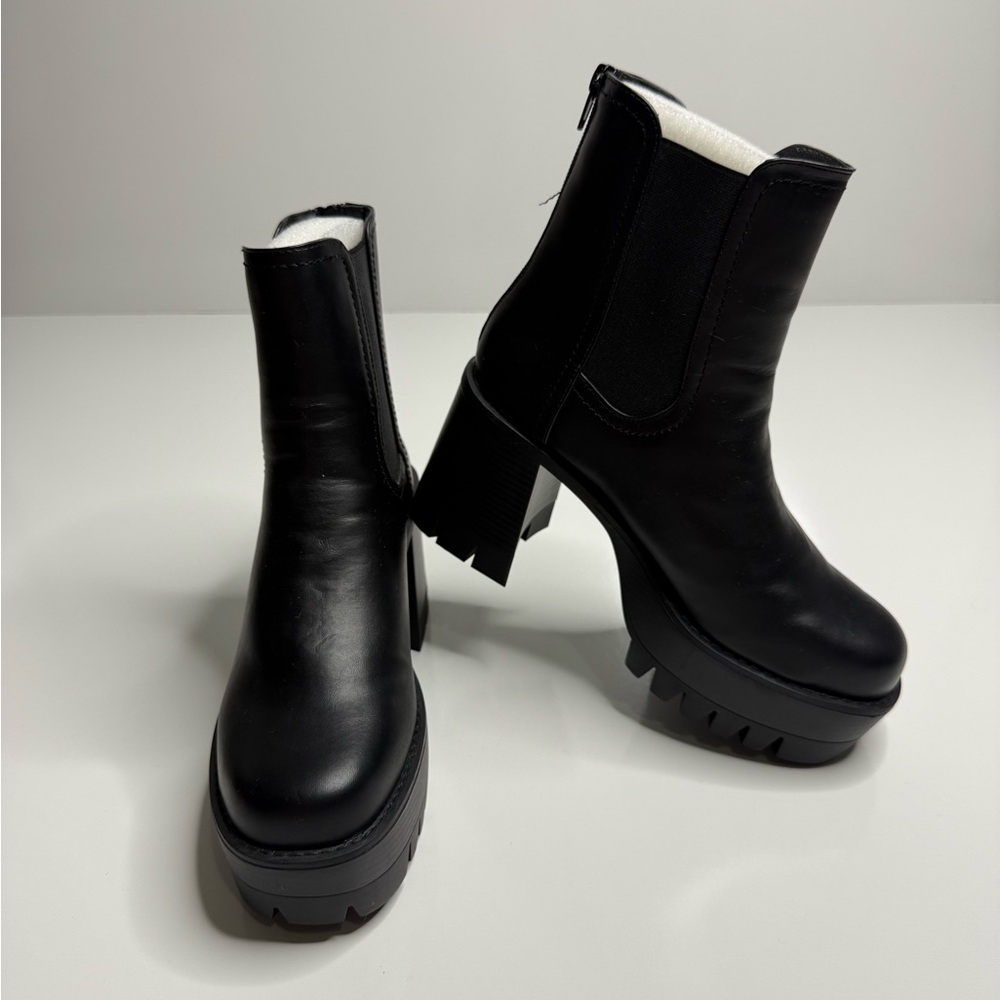Madden Girl Black Heeled Boots